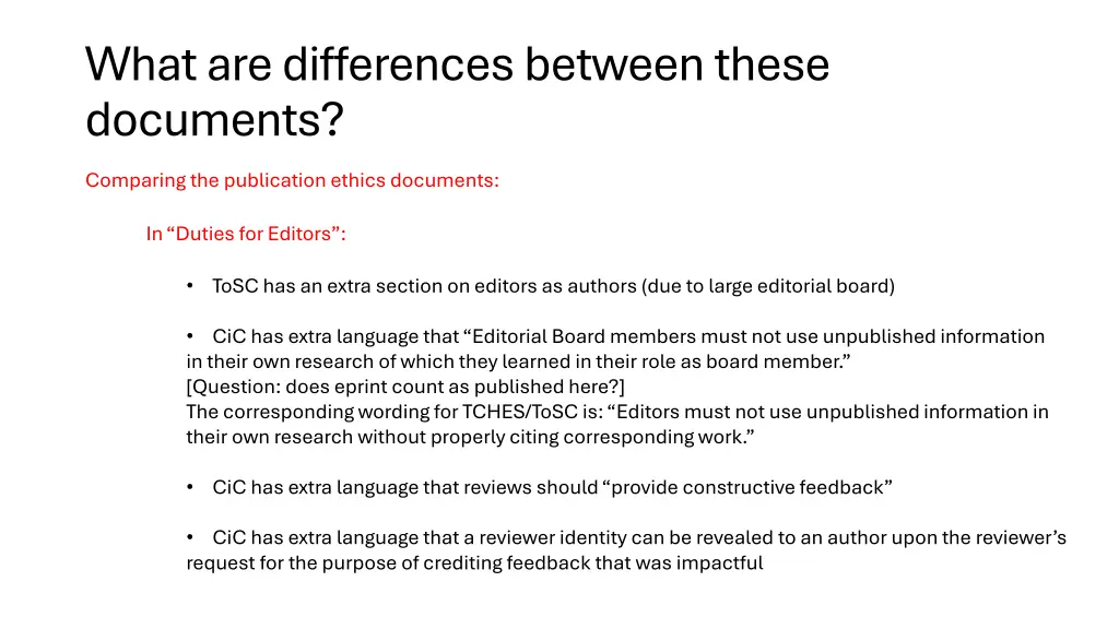 what are differences between these documents 1