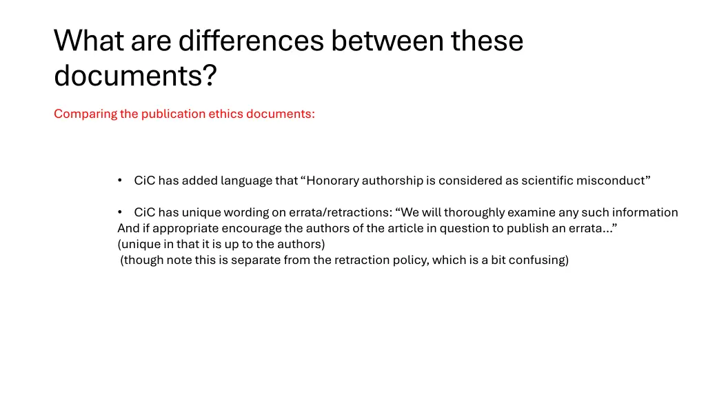 what are differences between these documents 2