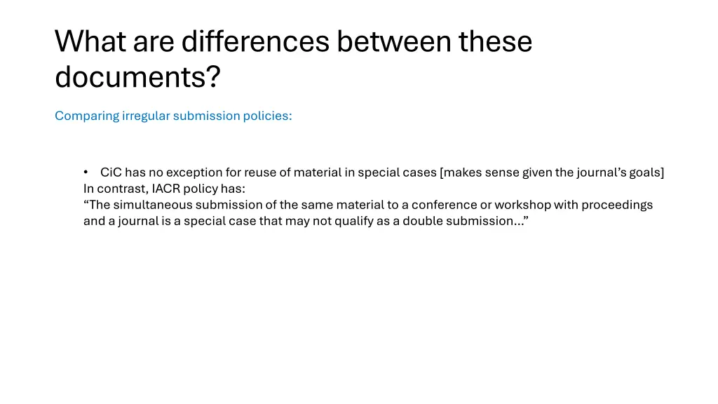 what are differences between these documents 3