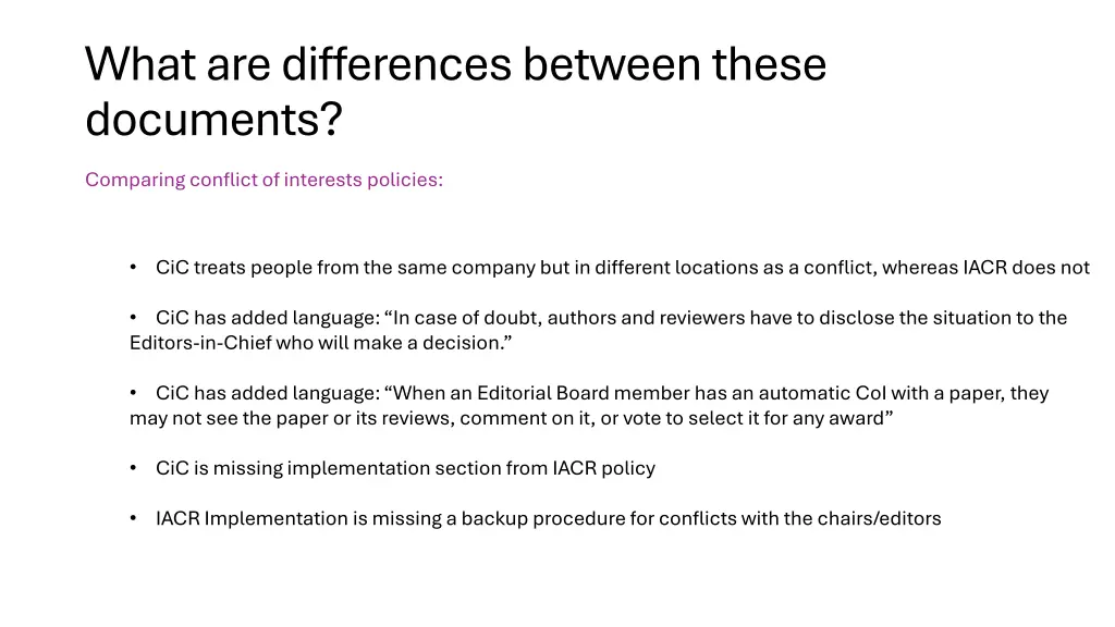 what are differences between these documents 4