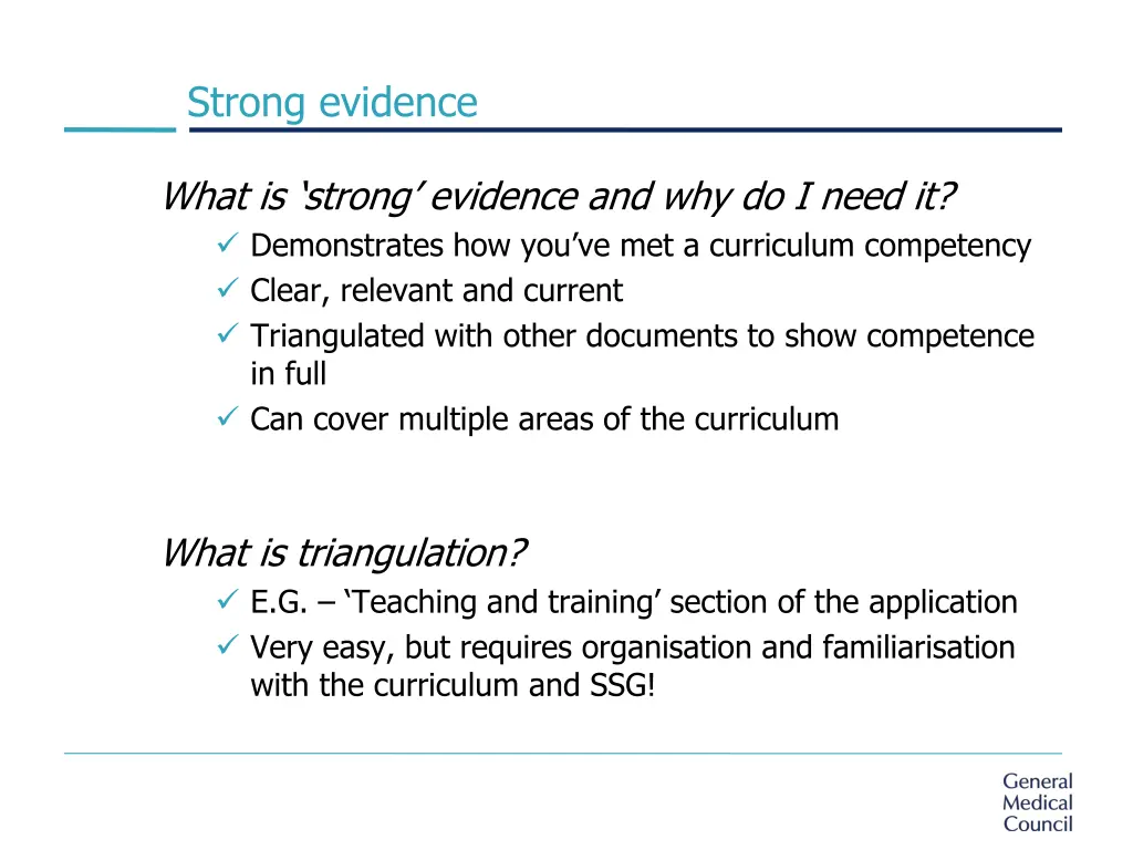 strong evidence