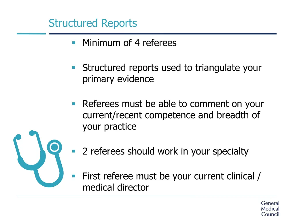 structured reports