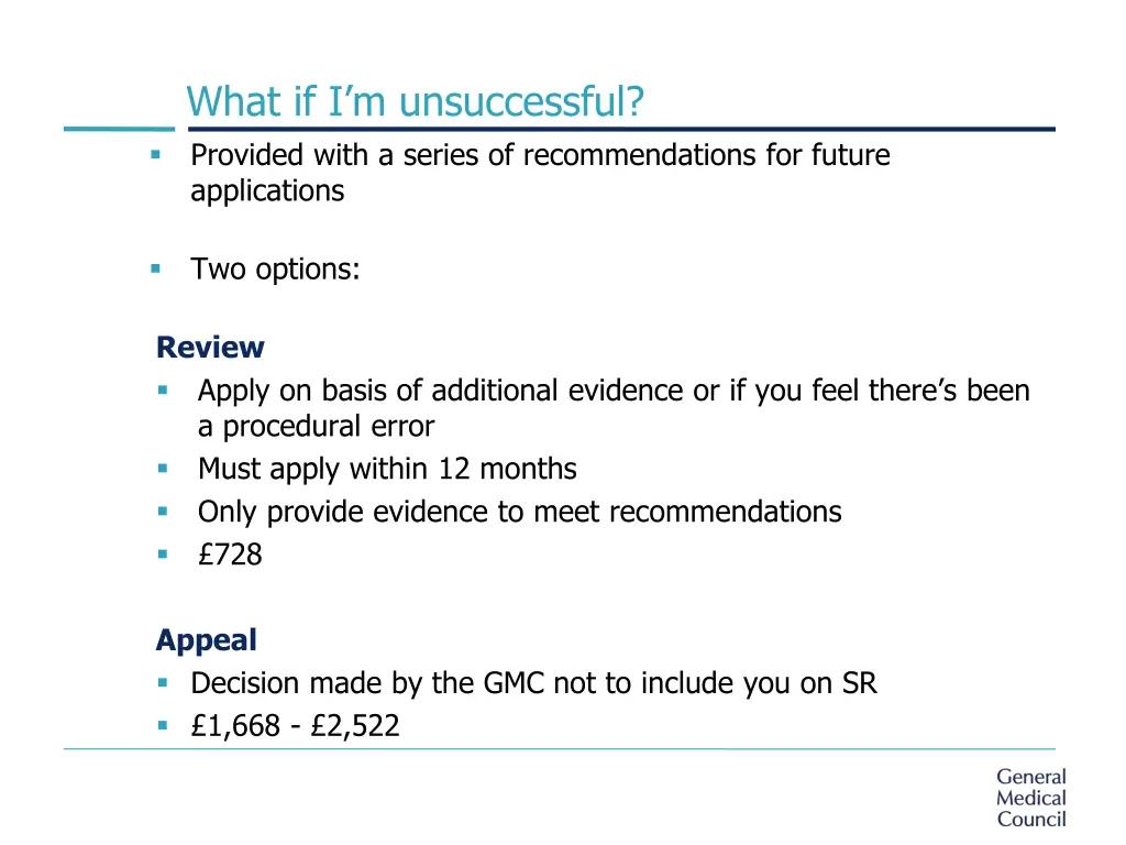 what if i m unsuccessful provided with a series