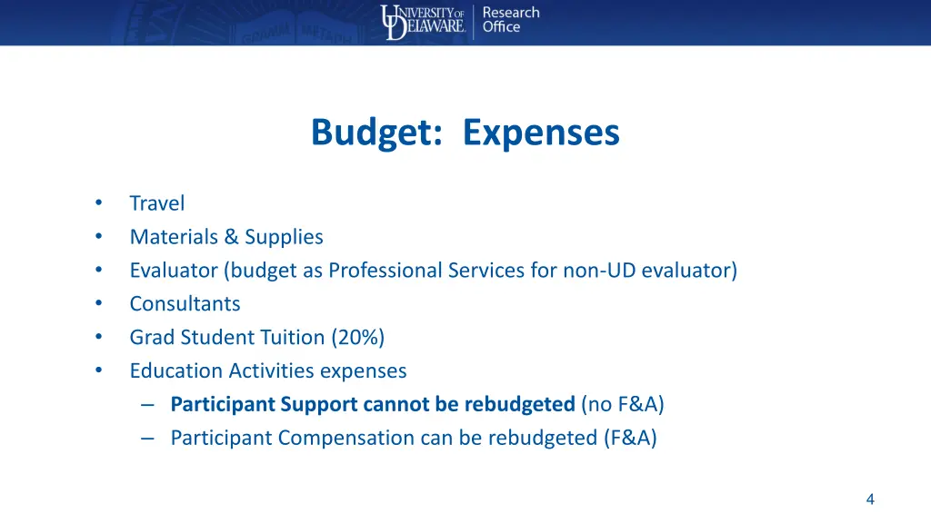 budget expenses