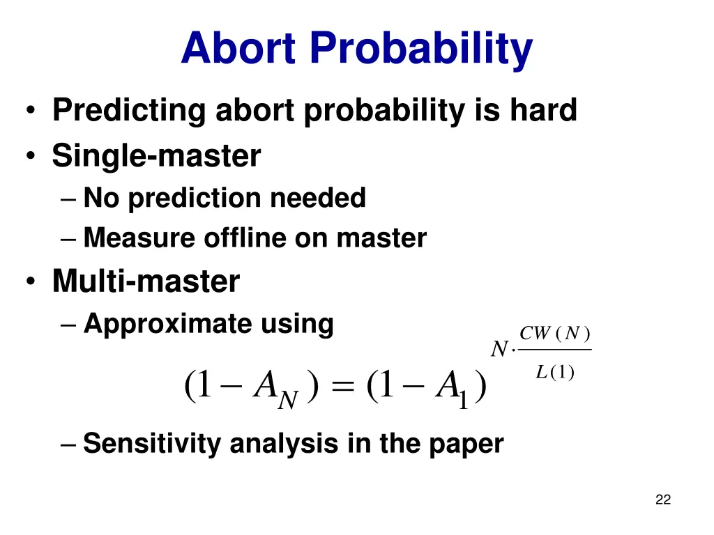 abort probability