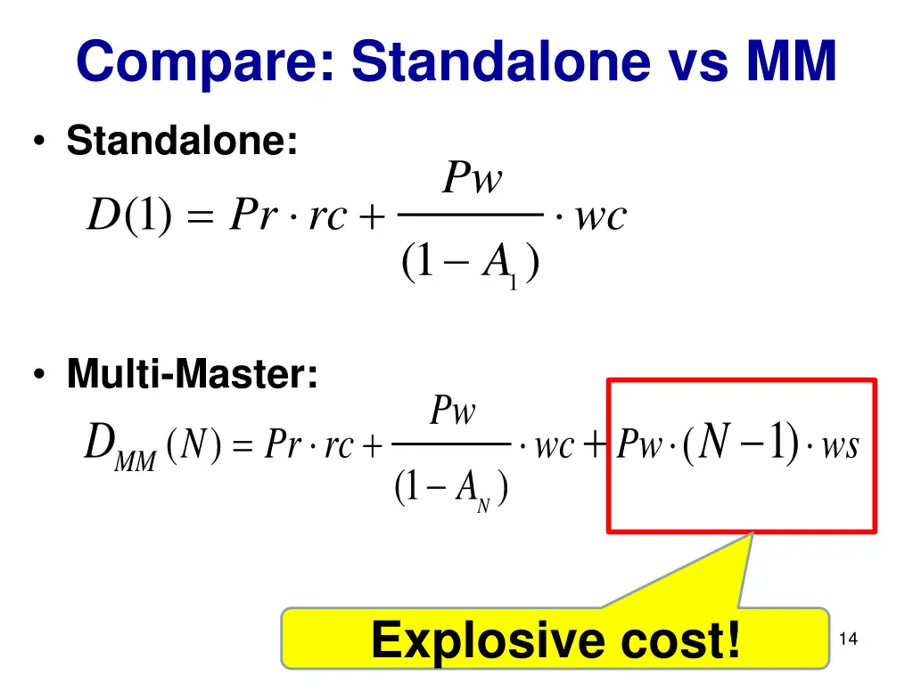 compare standalone vs mm