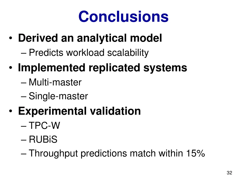 conclusions