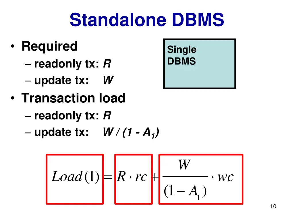standalone dbms 1