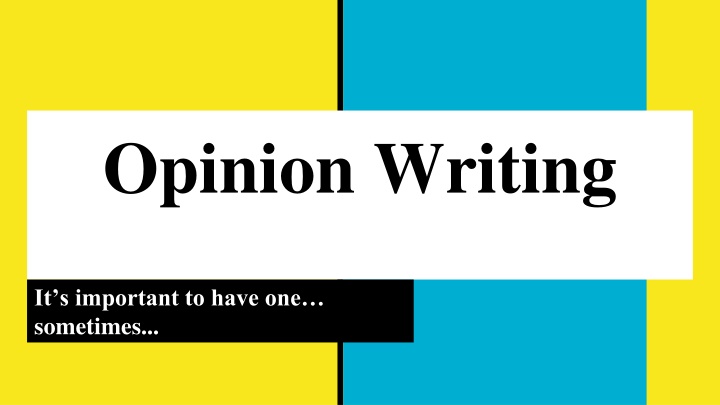 opinion writing
