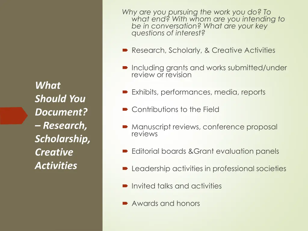 why are you pursuing the work you do to what