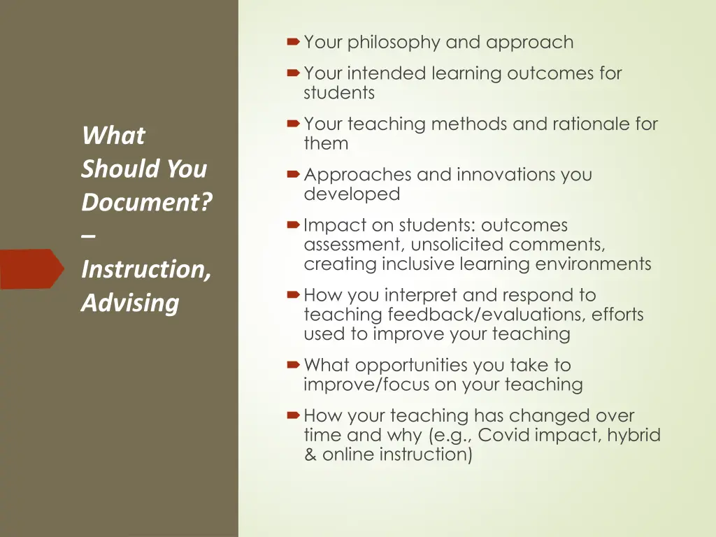 your philosophy and approach