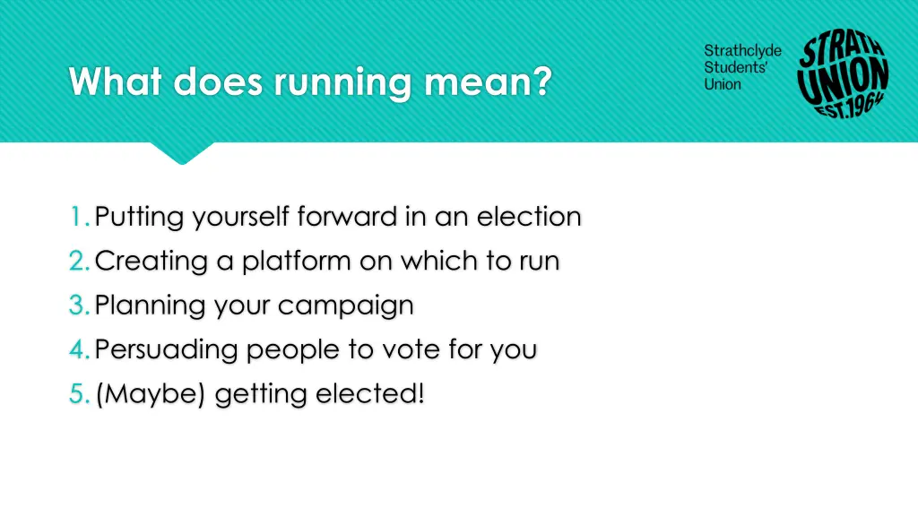 what does running mean