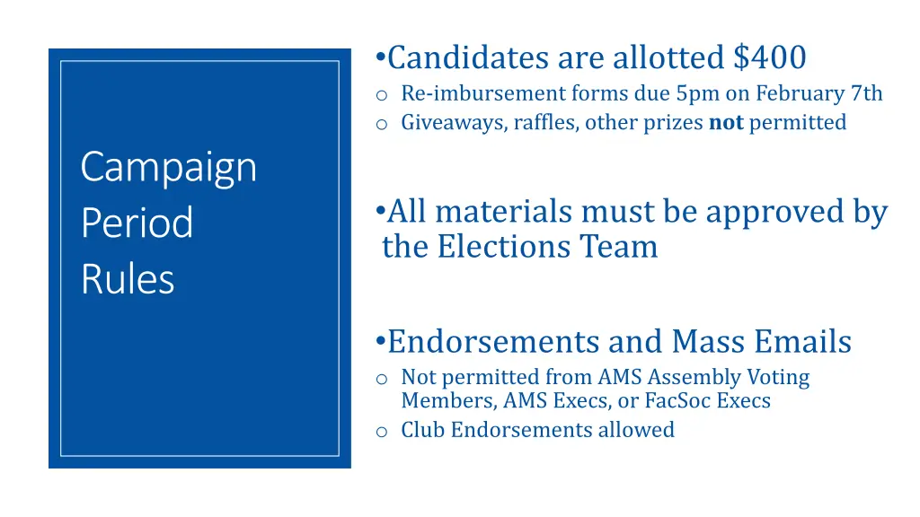candidates are allotted 400 o re imbursement