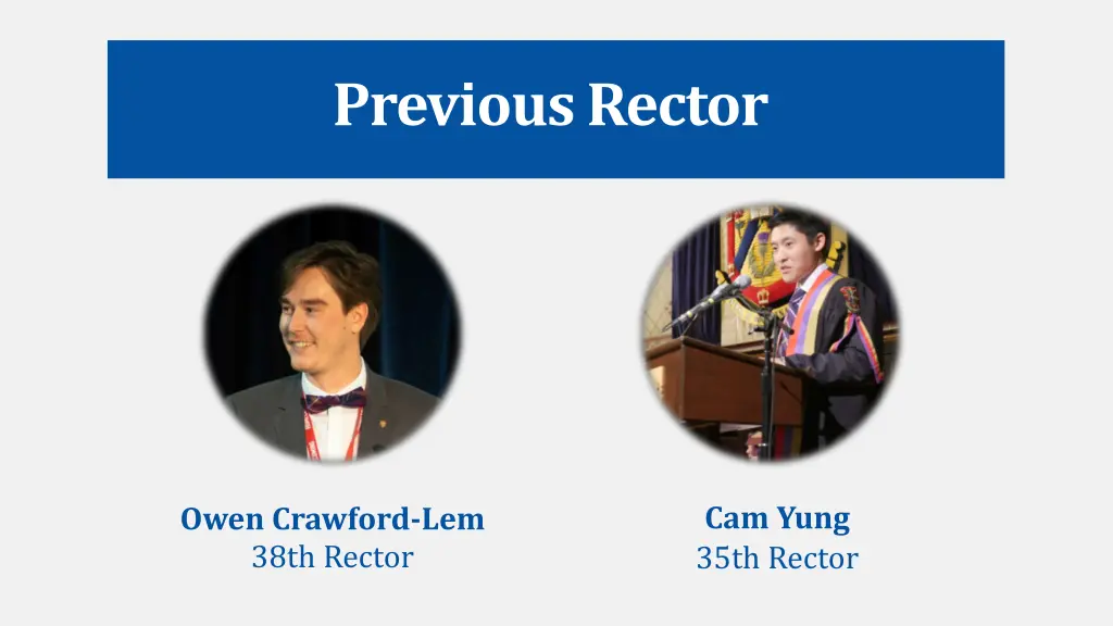 previous rector