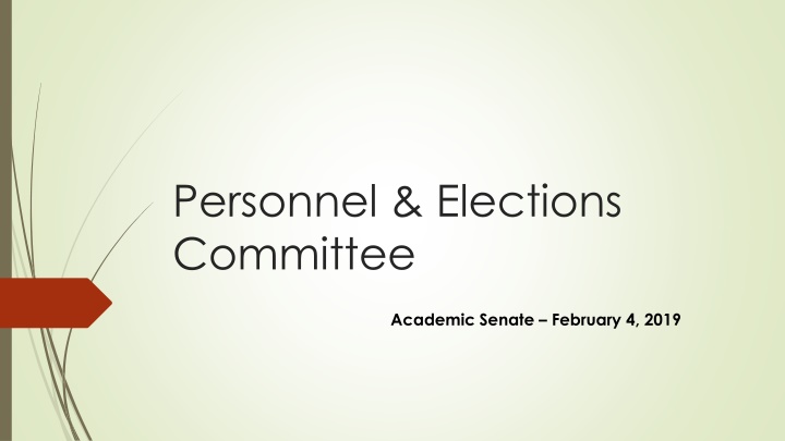 personnel elections committee