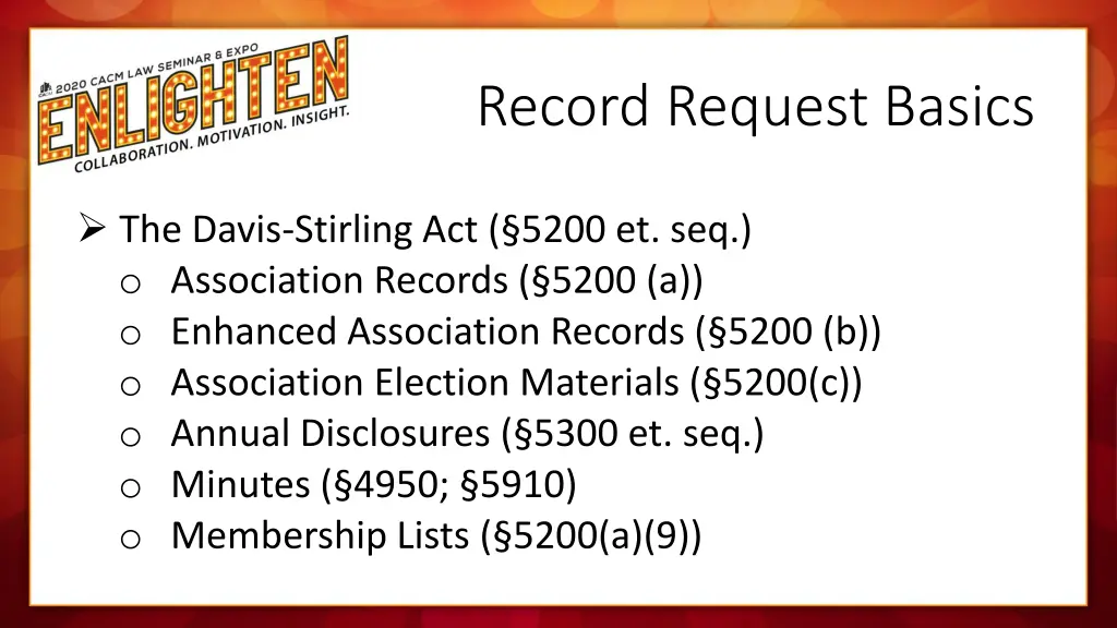 record request basics
