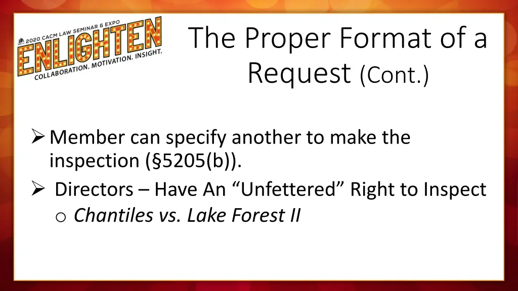 the proper format of a request cont