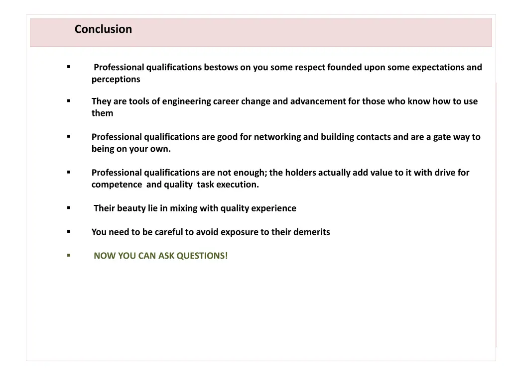 conclusion