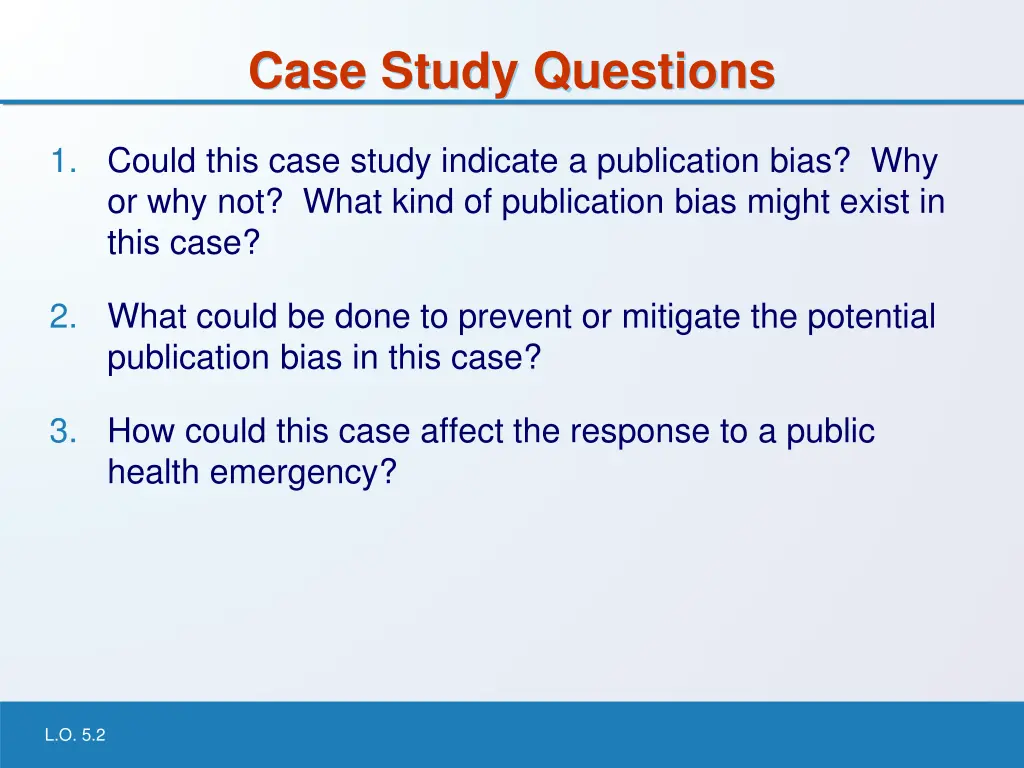 case study questions