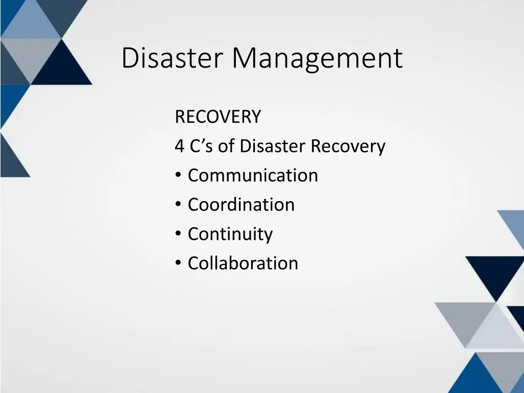 disaster management 5