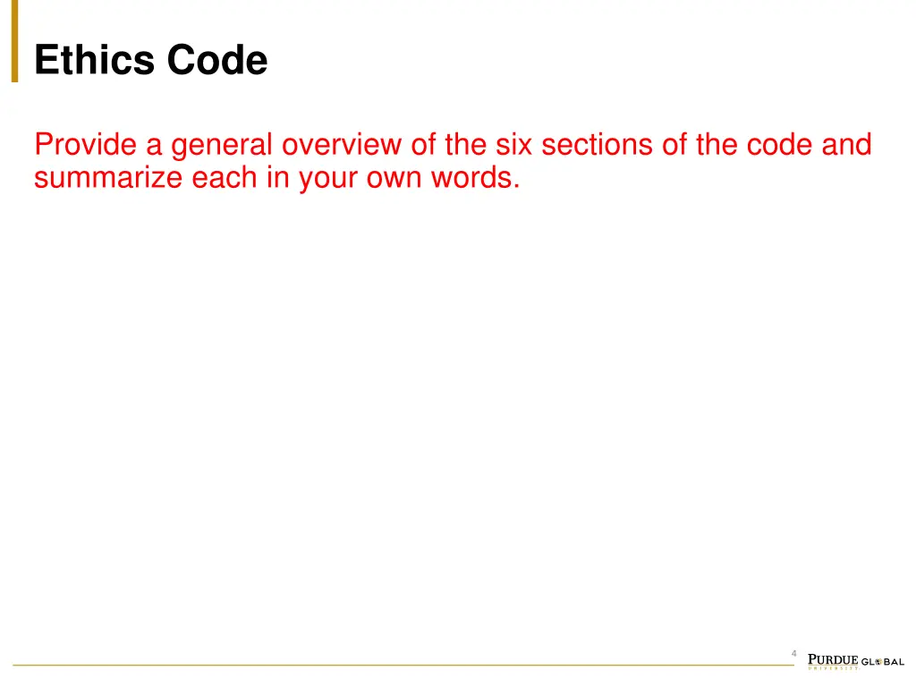 ethics code