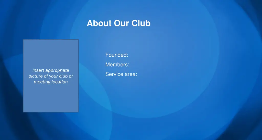 about our club