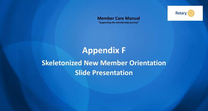 member care manual supporting the membership