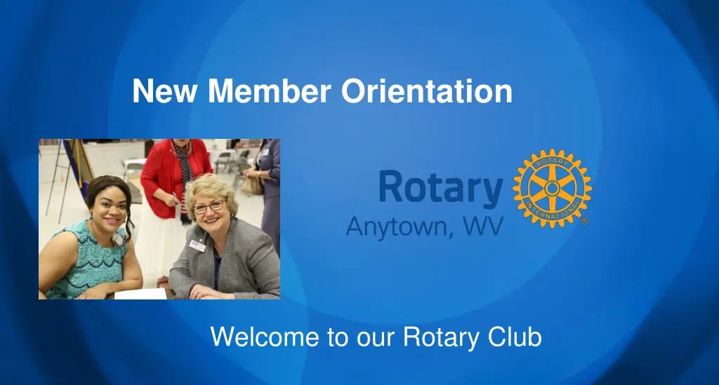 new member orientation
