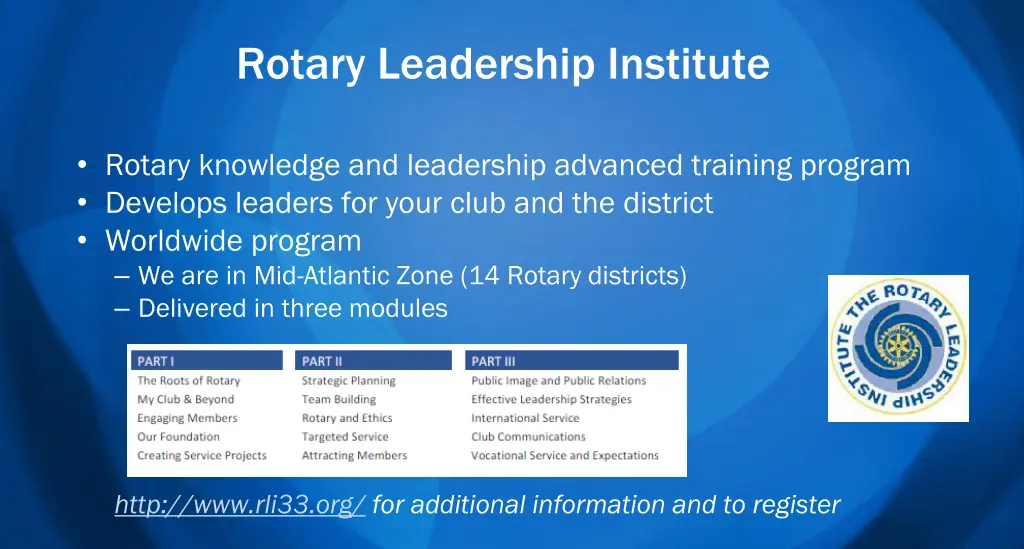 rotary leadership institute