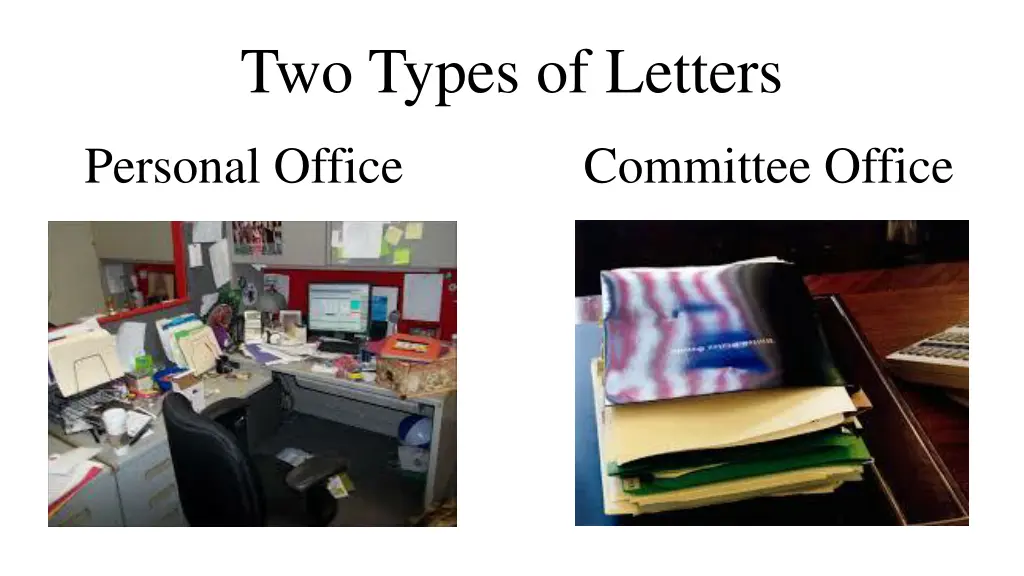 two types of letters