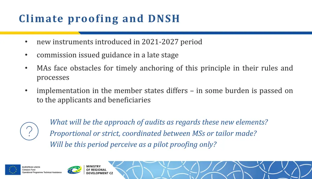 climate proofing and dnsh