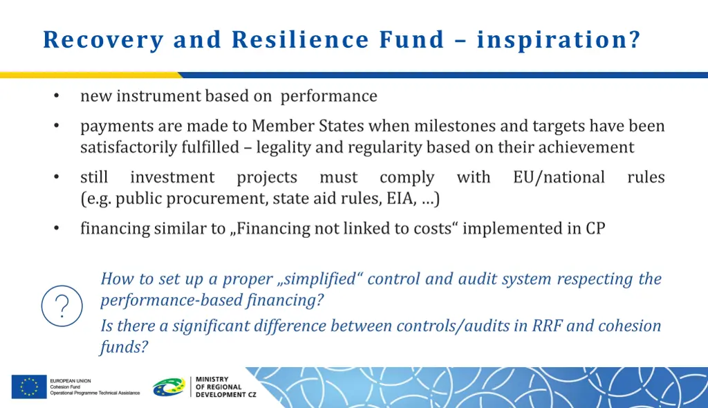 recovery and resilience fund inspiration
