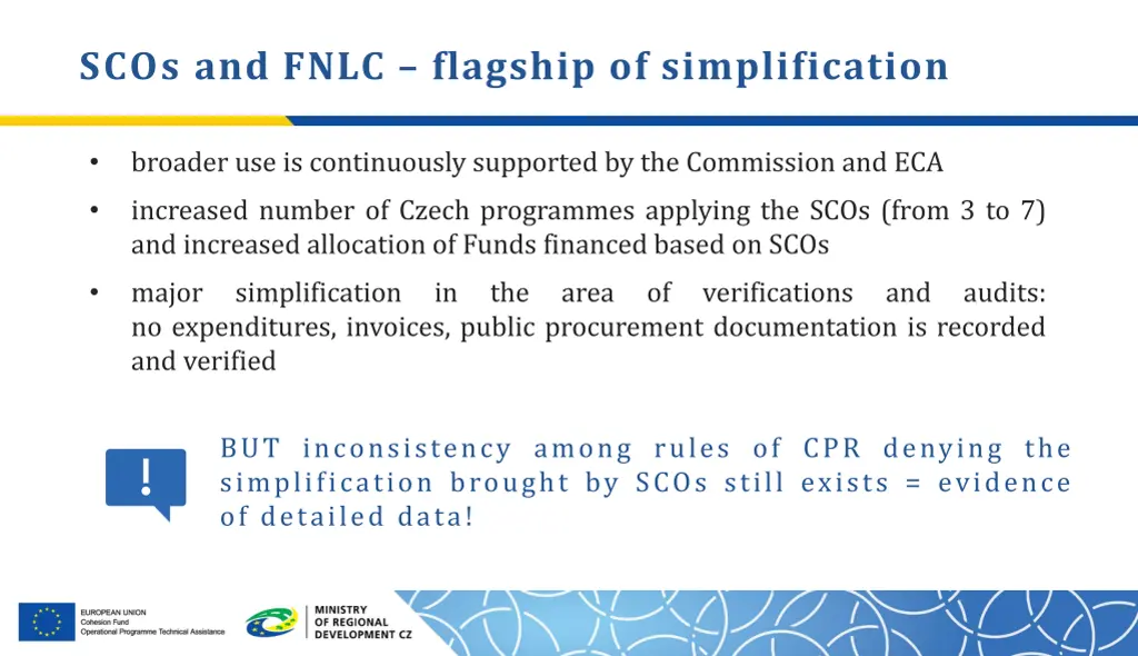 scos and fnlc flagship of simplification