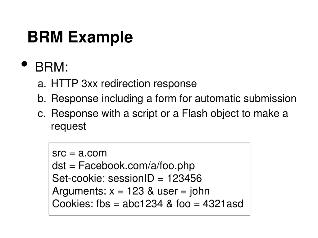 brm example brm a http 3xx redirection response