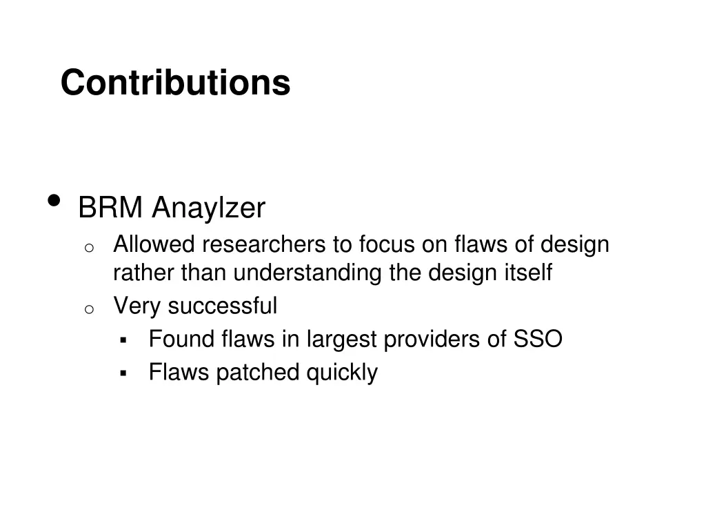 contributions