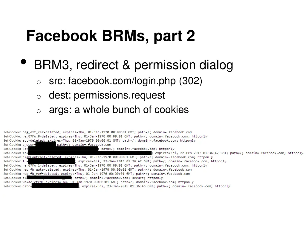 facebook brms part 2 brm3 redirect permission