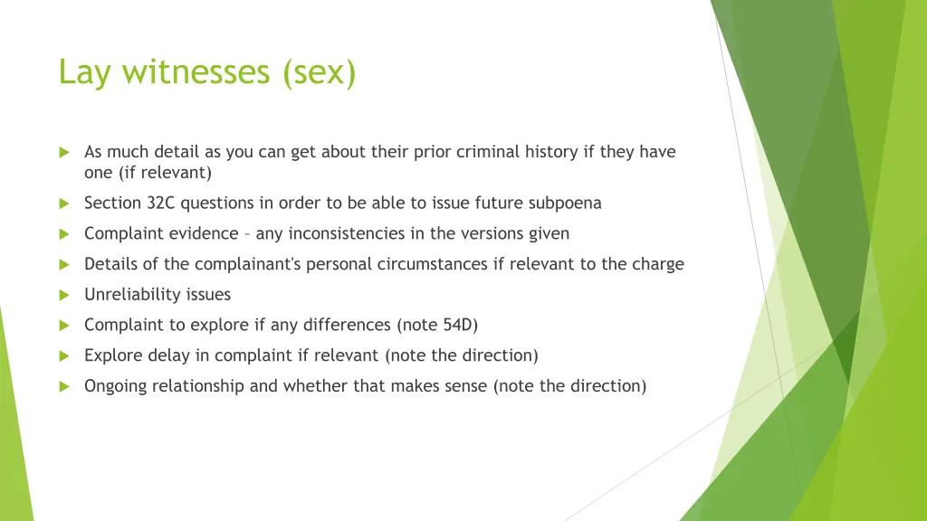 lay witnesses sex