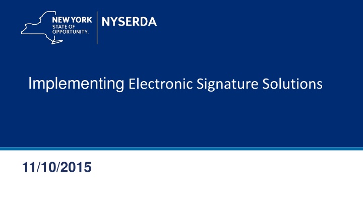 implementing electronic signature solutions