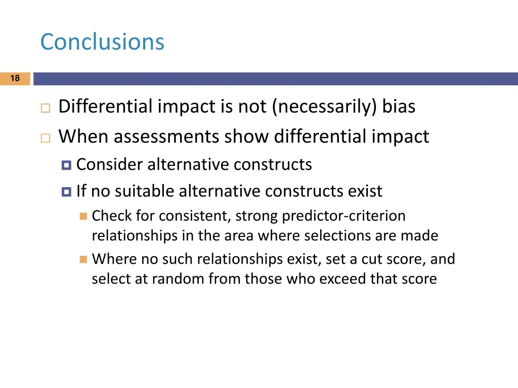 conclusions