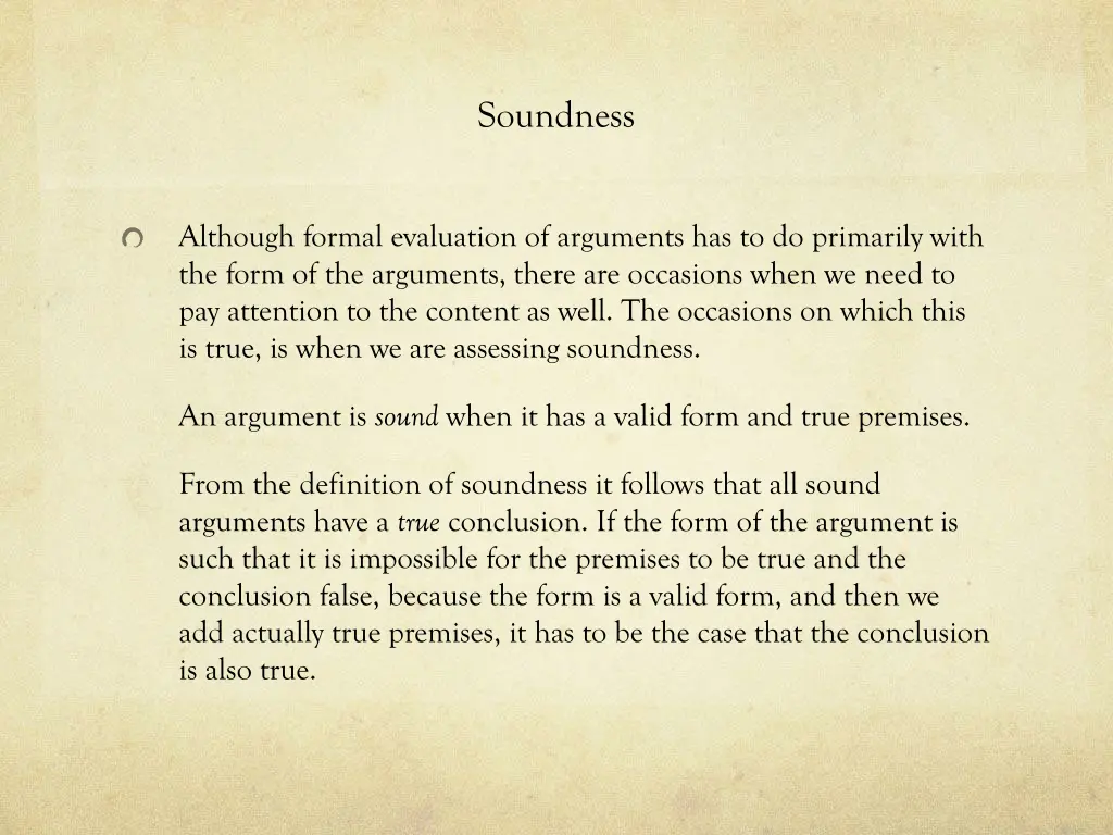 soundness
