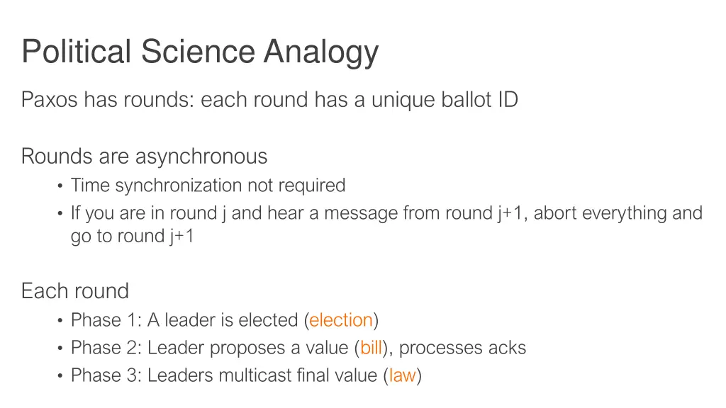 political science analogy