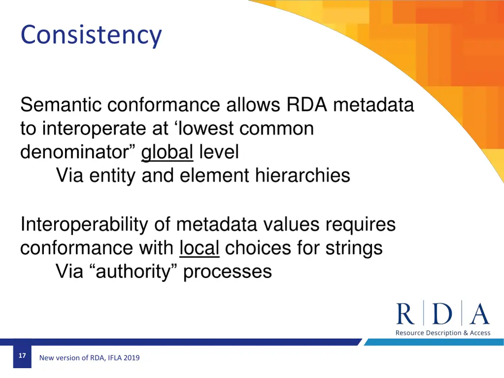 consistency