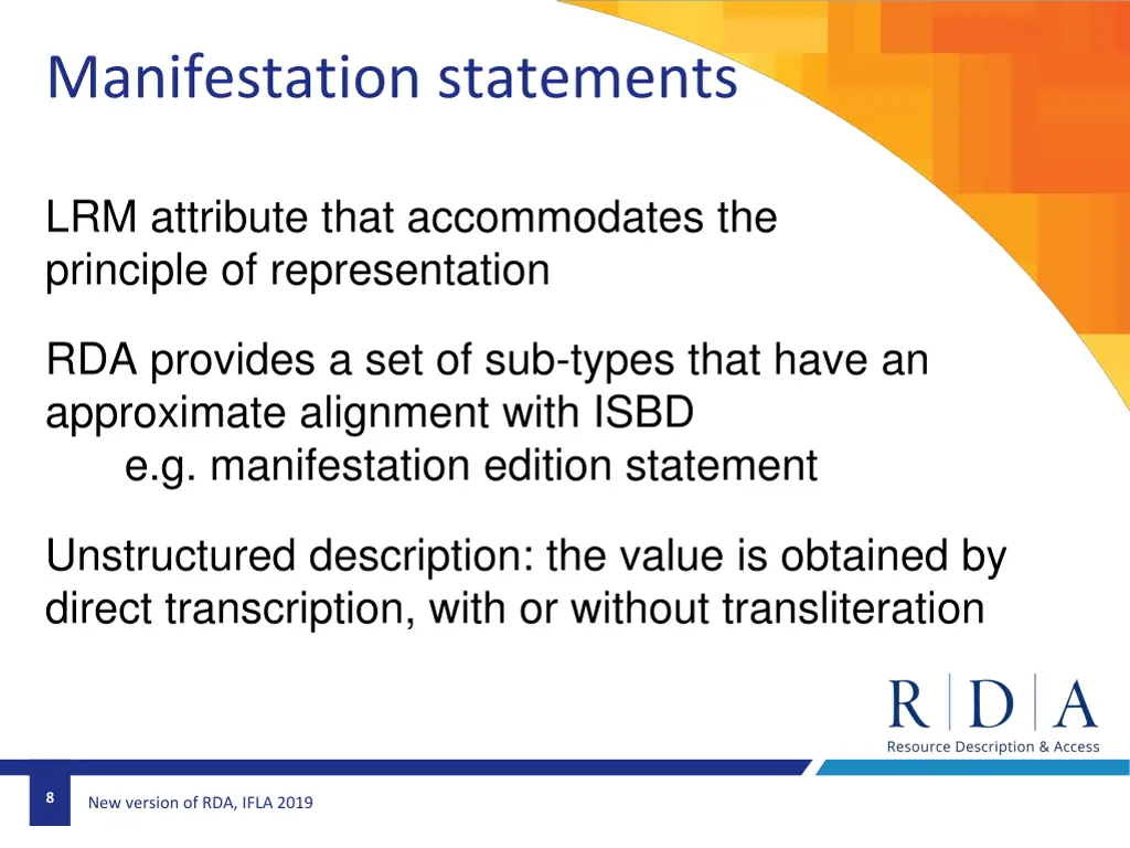 manifestation statements