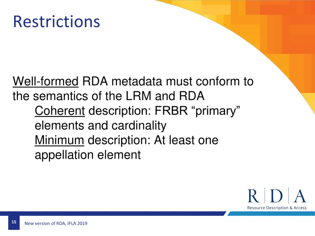 restrictions