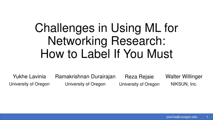 challenges in using ml for networking research