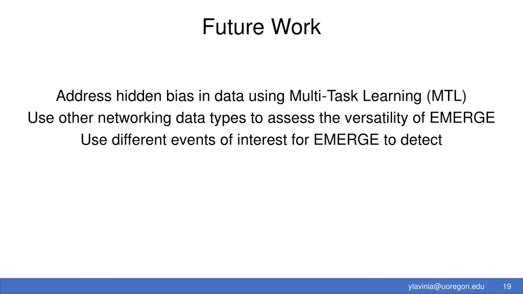 future work