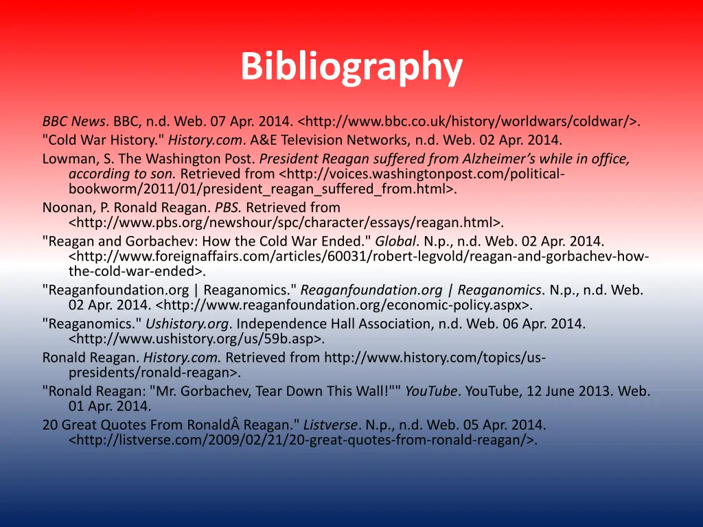 bibliography
