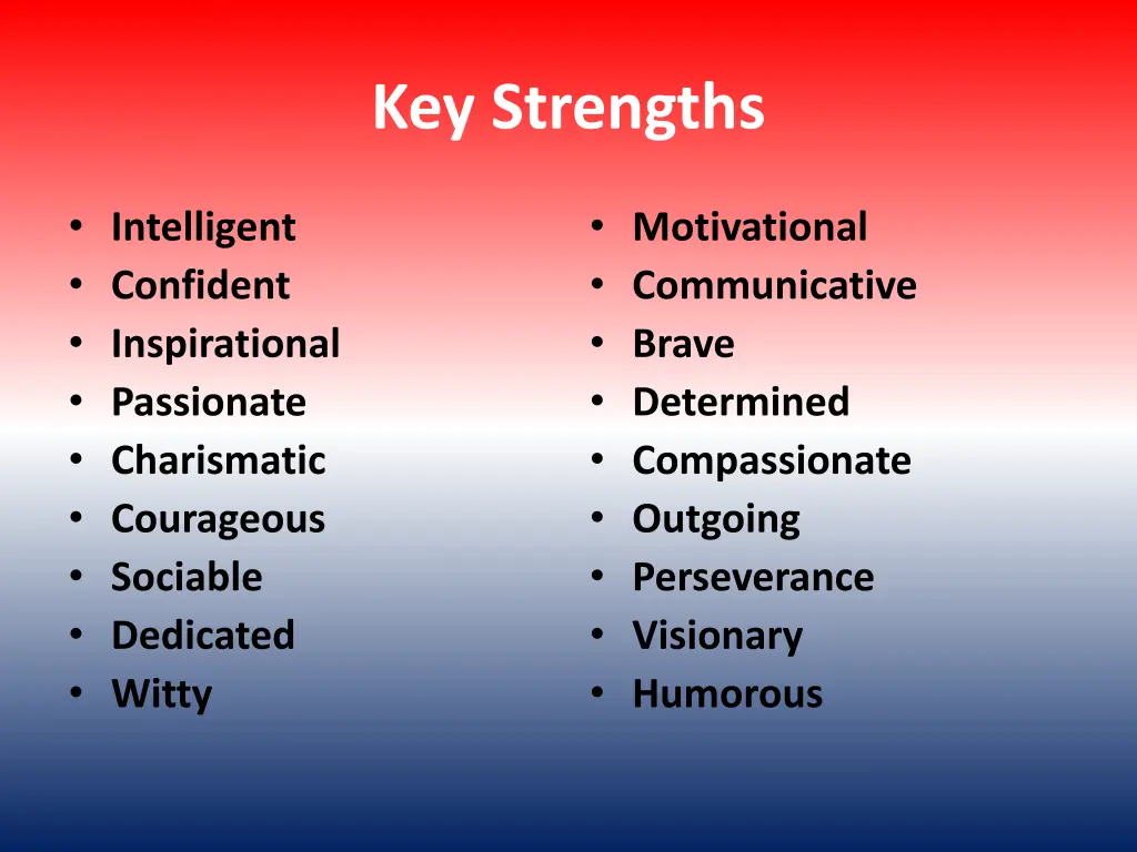 key strengths