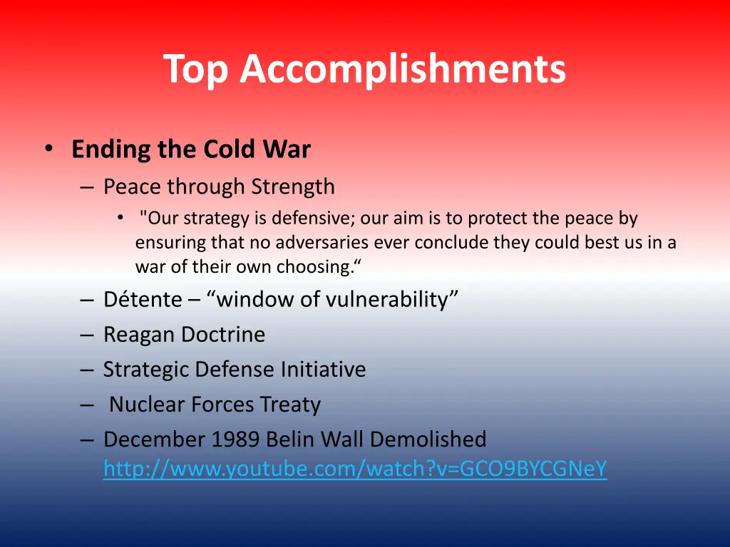 top accomplishments