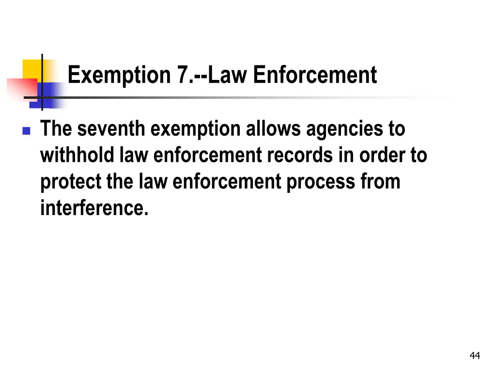 exemption 7 law enforcement